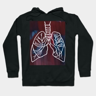 Abstract Gouached Lungs Hoodie